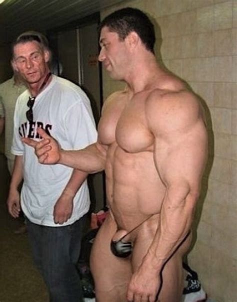 Bulge And Naked Sports Man Bodybuilder Peeking And Pubichair