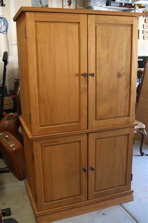 Plain Armoire into Office Space - A Diamond in the Stuff
