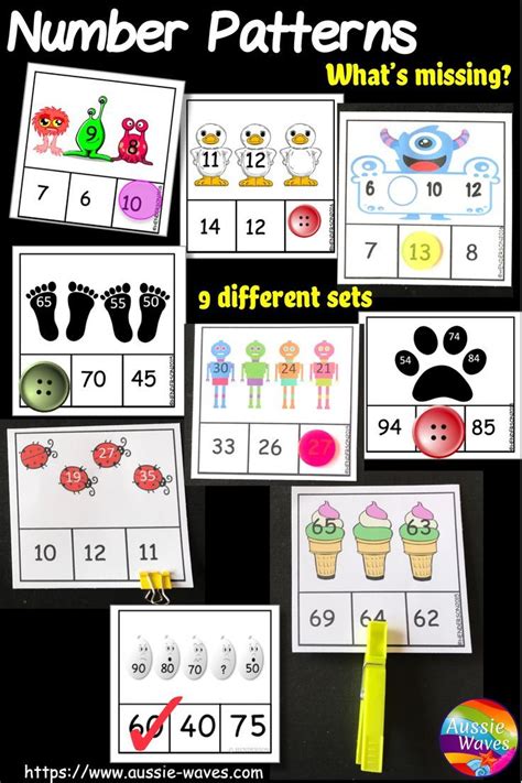 Printable Maths Centre Tasks For Solving Number Patterns Whats The