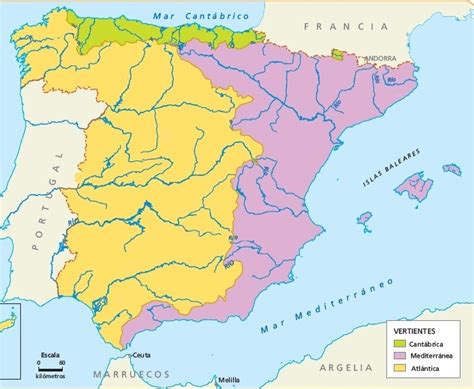 Juegos De Geografía Juego De Mapa Ríos De España Vertiente Atlántica