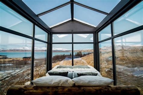 Iceland S Panorama Glass Lodge Lets You Doze Off Under Northern Lights