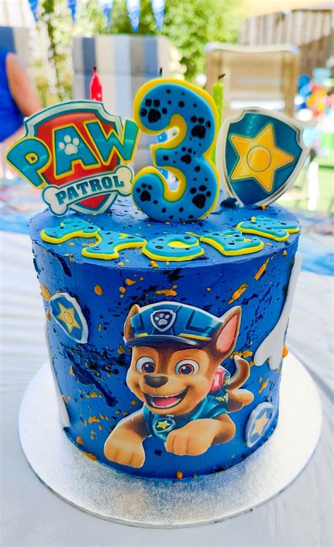 Paw Patrol Chase Cake Artofit