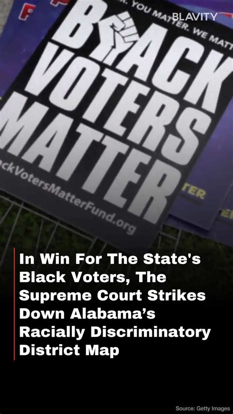 In Win For The States Black Voters The Supreme Court Strikes Down