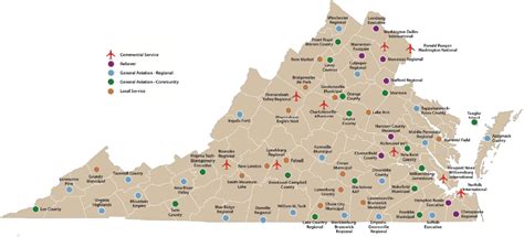 Airports In Virginia Map