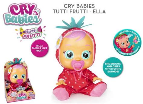 Cry Babies Tutti Frutti Ella Interaktivna Punčka Mimovrste