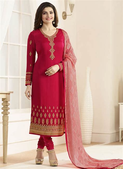 Latest Pakistani Indian Straight Cut Salwar Kameez Designs Dikhawa Fashion