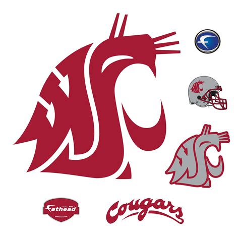 Washington State Cougars Logo Giant Officially Licensed Removable