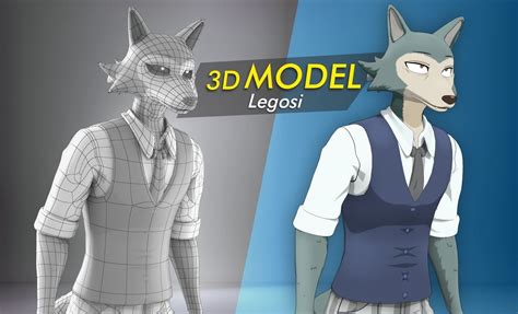 3d Model Legosi Beastars Anime Vr Ar Low Poly Rigged Cgtrader