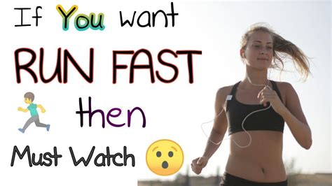 How To Run Faster Fast Running Fast Running Diet Tips And Tricks Youtube