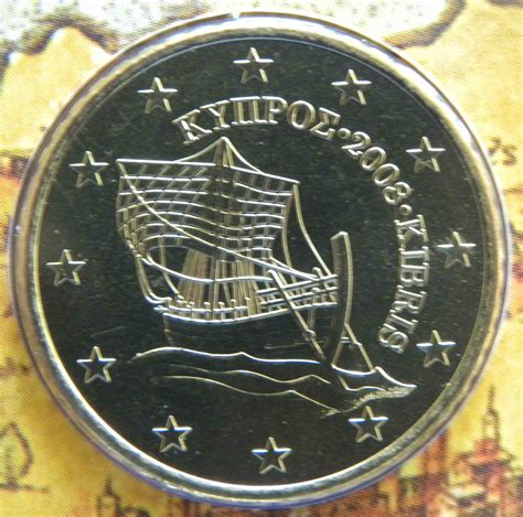 Cyprus 50 Cent Coin 2008 Euro Coinstv The Online Eurocoins Catalogue