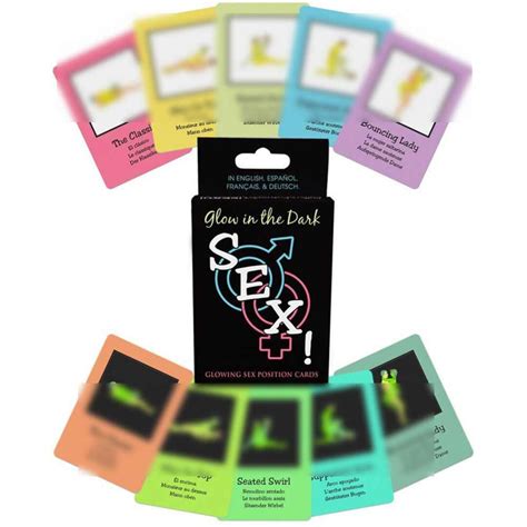 Glow In The Dark Sex Position Card Game Cards Bachelorette Etsy