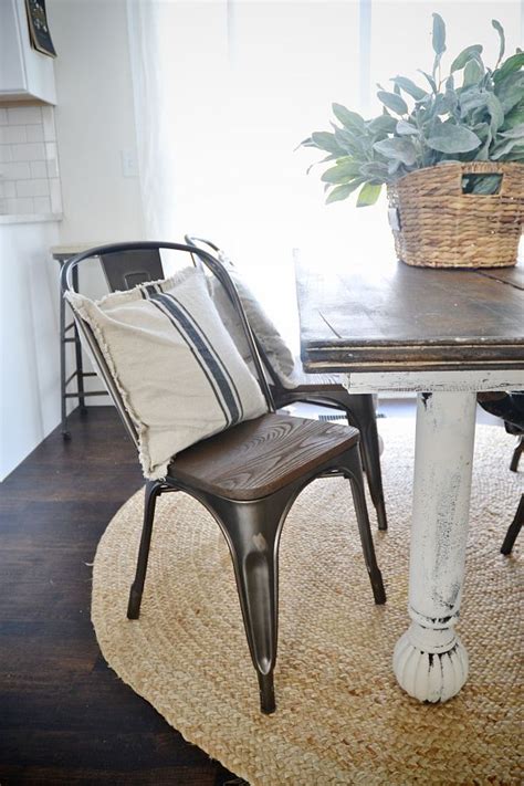 Finding the perfect dining table can be difficult and pricey too. New Rustic Metal And Wood Dining Chairs | furniture ...