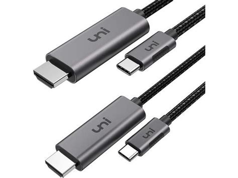 Usb C To Hdmi Cable 6ft 2 Pack 4k60hz Uni Usb Type C To Hdmi Cable