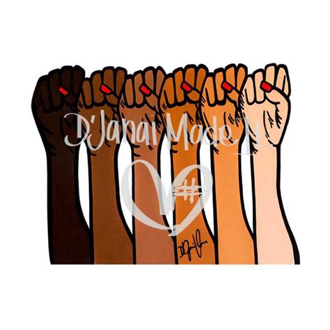 Women Empowerment Raised Fist Black Power Love Poster Print Etsy