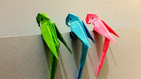 How To Make Origami 3d Parrot Best Origami Tutorial Youtube