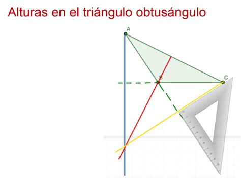 Uso De Regla Y Compás Para Trazar Las Alturas En Un Triángulo Nueva