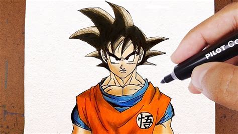 How To Draw Goku Dragon Ball Z Como Desenhar Youtube