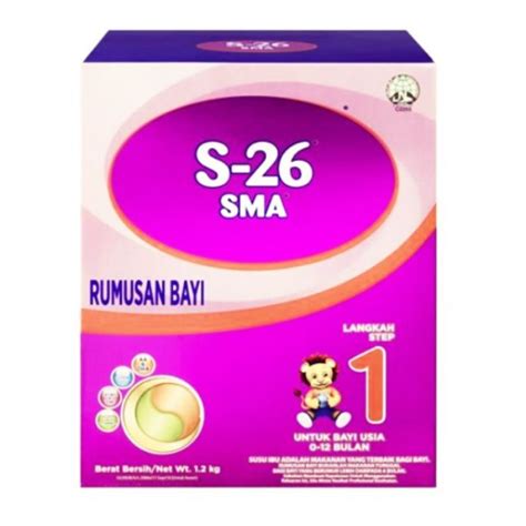 S26 Sma Susu Tepung Rumusan Bayi Step 1 600g12kg Shopee Malaysia
