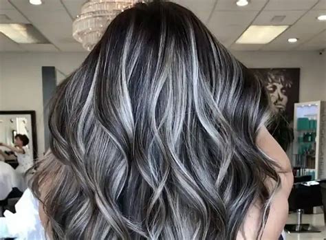 Gray Highlights On Black Hair Get Inspired By The Trendiest Ideas For