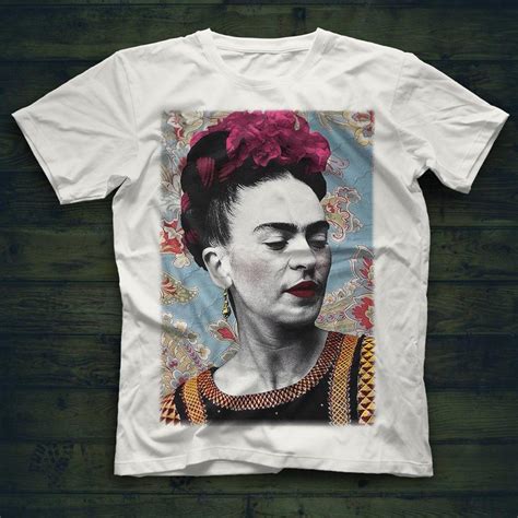 Frida Kahlo White Unisex T Shirt Tees Shirts Frida Kahlo T Shirt Frida Kahlo Tee Shirts