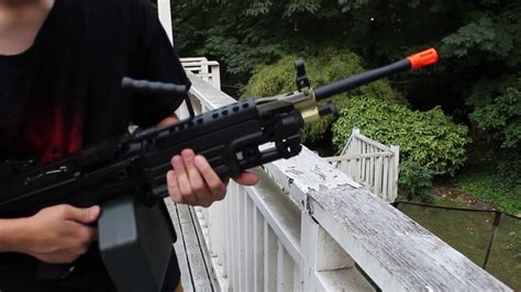 Unboxing And Review Of The Airsoft M249 Lmg Youtube