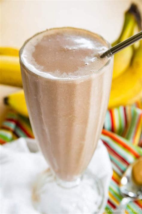 Chocolate Peanut Butter Banana Smoothie Recipe Tastes Like Dessert