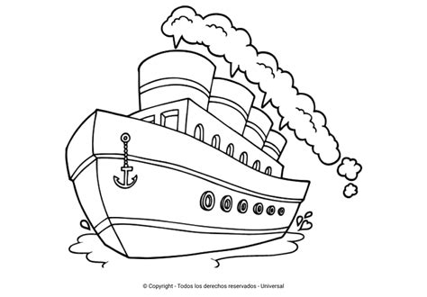 Los Mejores Dibujos De Barcos Para Colorear