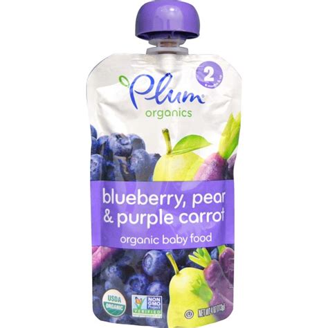 Stage 2 formulas can be used in. Plum Organics, Organic Baby Food, Stage 2, Blueberry, Pear ...