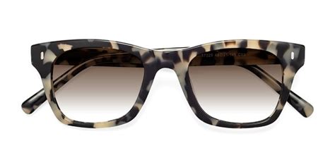 Deep Blue Geek Chic Square Full Rim Gradient Sunglasses With Gray Sunwear Lenses 17165
