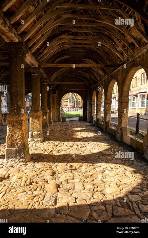 Old Stone Flagstones And Timber Beams Joists Rafters And Purlins Of