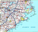 North Carolina (NC) Road and Highway Map (Free & Printable)