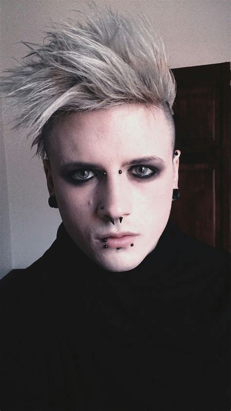 Goth Guy Emo Makeup Male Makeup Gothic Makeup Punk Makeup Men