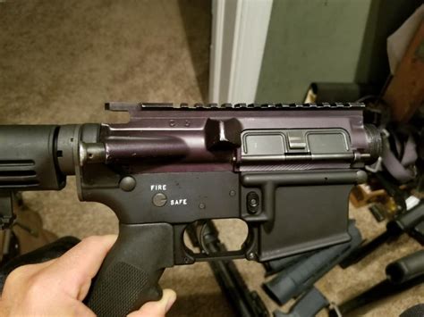 Colt M4 Upper Receiver Proof Stamps Purple Hue Cardinal Forge