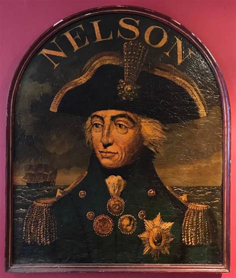 Unknown Admiral Lord Nelson Huge Old Pub Sign Portrait Pub Signs