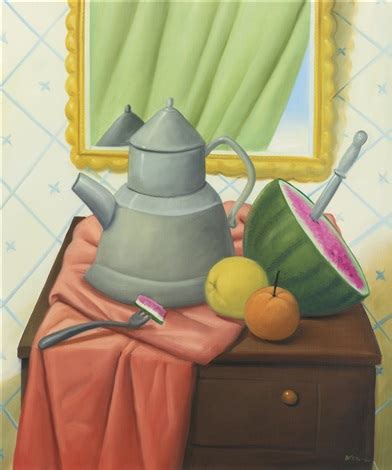 Still Life With Mirror By Fernando Botero On Artnet