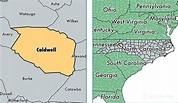Caldwell County, North Carolina / Map of Caldwell County, NC / Where is ...