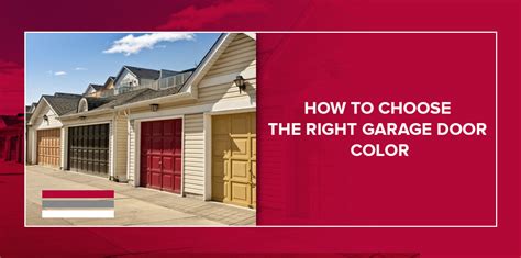 How To Choose A Garage Door Color Quality Overhead Door