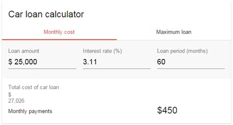 Once you have the results from the calculator, you can actually see how much money you can save in ''total rebate from settlement''. Google Is Testing A Car Loan Calculator Quick Answer Box ...