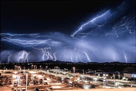 The Lightning Last Night In Maricopa Facing South Rarizona