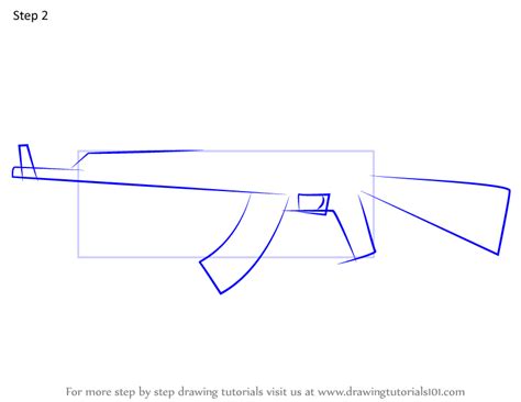 Learn How To Draw Ak 47 Assault Rifle From Rainbow Six Siege Rainbow