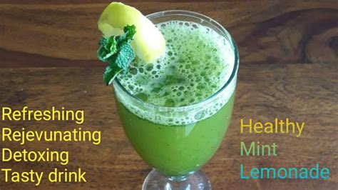 Mint Lemonadedetoxifying And Refreshing Summer Drink Youtube