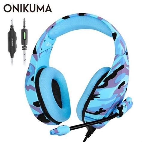 Casque Ecouteurs Onikuma K1 B Casque Gamer Stéréo Ultra Léger Filaire 35mm Jack Avec Micro