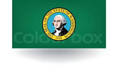 Washington State Flag Stock Vector Colourbox