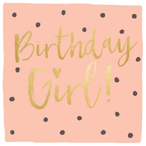 A Fabulous Birthday Card For Girls Featuring A Pink Background And