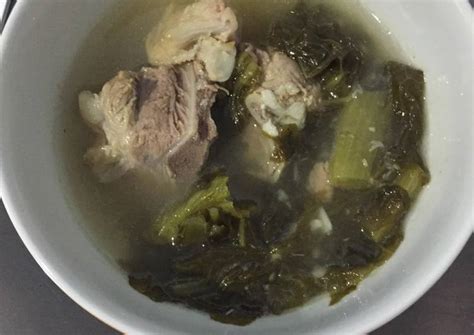 Pork ribs soup chinese, 排骨鹹菜, bakut sayur asin. Resep Bakut sayur asin oleh Albert doank - Cookpad