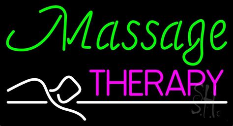 Green Massage Therapy Neon Sign Massage Neon Signs Every Thing Neon