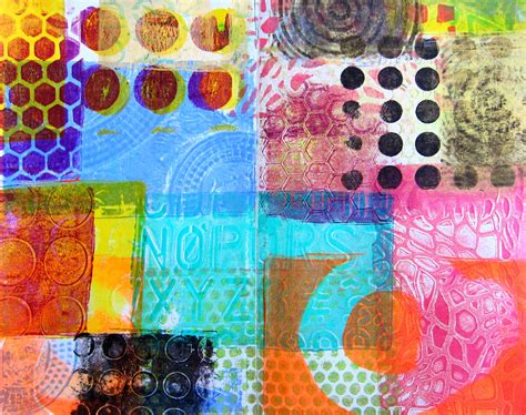 Printing With Gelli Plates Red Ted Arts Blog