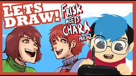 (suite de un nouveau monde) frisk et chara sont maintenant adulte. UNDERTALE FRISK MEETS CHARA! Part 2 - Lets Draw [Fan art ...