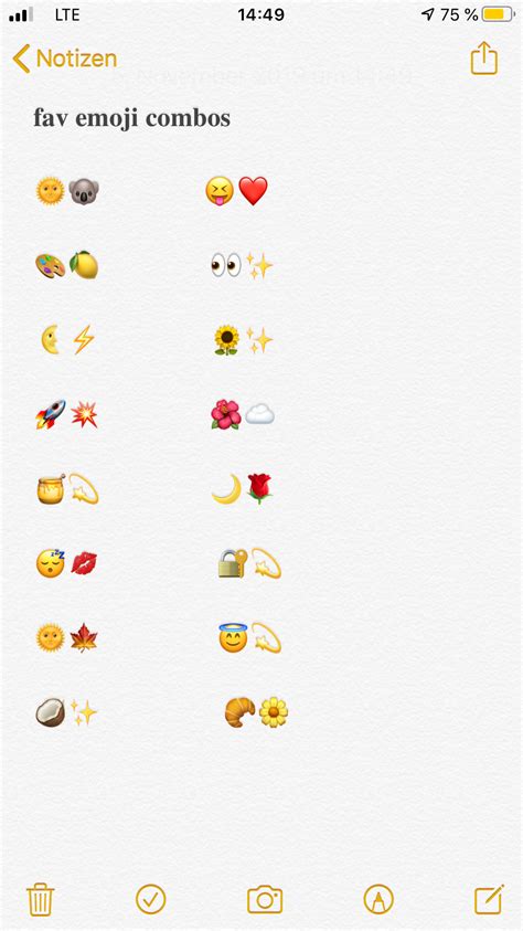 Cute Emoji Combos 💫 In 2020 Funny Emoji Combinations Emoji