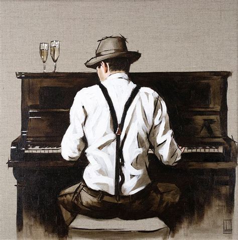 A Signed Limited Edition Artwork By Popular Contemporary Artist Richard Blunt Entitled Piano